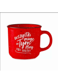 Kubek vintage Wszystko mogę