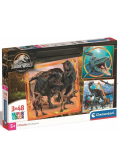 Puzzle 3x48 Super Kolor Jurassic World