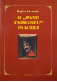 O Panu Tadeuszu inaczej