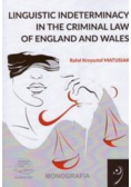 Linguistic Indeterminacy In The Criminal Law Of England And Wales