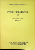 Studia semiotyczne Tom XII