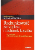 Rachunkowość zarządcza i rachunek kosztów