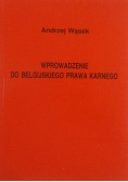 Wprowadzenie do belgijskiego prawa karnego