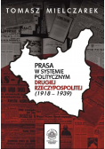 Prasa w systemie politycznym Drugiej Rzeczypospolitej 1918 - 1939