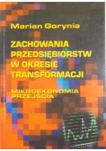 Zachowania przedsiębiorstw w okresie transformacjii