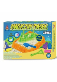 Magiczny piasek świecący Zestaw Zamek 17 części
