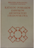 Katalog pomiarów zabytków architektury i budownictwa