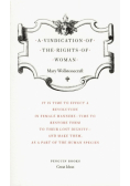 Vindication of the Rights of Woman