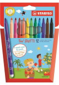 Flamastry Ttabilo Trio Frutti 12 kolorów