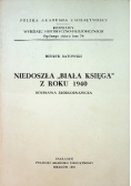 Niedoszła Biała Księga z roku 1940
