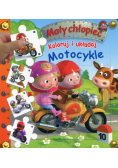 Koloruj i układaj Motocykle Mały chłopiec