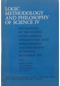 Logic methodology and philosophy of science IV