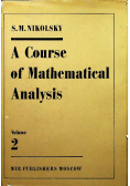 A Course of Mathematical Analysis