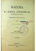 Kazania Ks Karola Antoniewicza 1893 r.