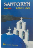 Santoryn Słońce i lawa