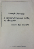 Z dziejów dyplomacji polskiej na obczyźnie