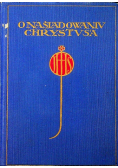 O naśladowaniu Chrystusa 1923 r.