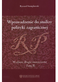Stemplowski Ryszard - Wprowadzenie do analizy polityki zagranicznej
