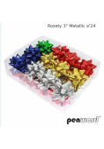 Rozety metallic (24szt)