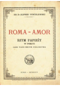 Roma  -  Amor Rzym Papieży W Poezyi 1925 r.