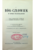 Bóg Człowiek w opisie ewangelistów 1936 r.