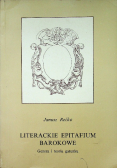 Literackie Epitafium Barokowe