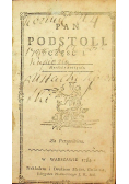 Pan Podstoli Część I 1784 r.