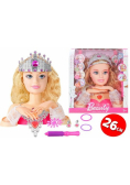 Głowa Lalki do Stylizacji z Koroną + Akcesoria