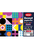 Zeszyt papierów kolor. kredowanych A5/8K (10szt)