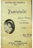Pamiętniki Anny Potockiej Tom I i II 1898 r.