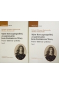 Sejm Rzeczypospolitej za panowania Jana Kazimierza Wazy, Tom I-II