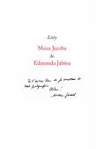 Listy Maxa Jacoba do Edmonda Jabesa