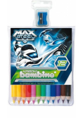 Kredki bambino w oprawie drewnianej 12 kolorów Max Steel