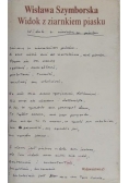 Widok z ziarenkiem piasku