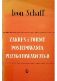 Zakres i formy postępowania przygotowawczego