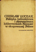 Polityka ludnościowa i ekonomiczna hitlerowskich Niemiec