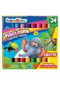 Plastelina 24 kolory Bambino