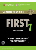Cambridge English First 1 Authentic examination papers with answers + 2CD