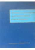 Dictionary of glass-making Słownik szklarski