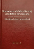 Komentarze do Mszy Świętej Rok A