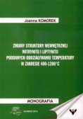 Zmiany Struktury Wewnętrznej Witrynitu I Liptynitu poddanych oddziaływaniu temperatury w zakresie 400 - 1200 stopnic c