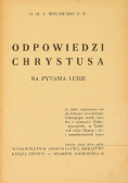 Odpowiedzi Chrystusa na pytania ludzi 1949 r.