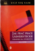 Jak pisać prace uniwersyteckie