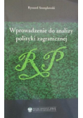Wprowadzenie do analizy polityki zagranicznej
