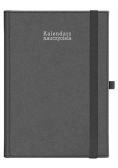Kalendarz naucz. 2024/2025 A5 tyg. gumka czarny