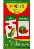 English words fruits & vegetables