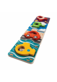 Drewniane puzzle pojazdy