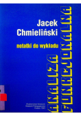 Analiza funkcjonalna. Notatki do wykładu