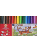 Flamastry zmywalne 24 kolory
