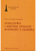 Poselstwo i krótkie spisanie rozprawy z Moskwą